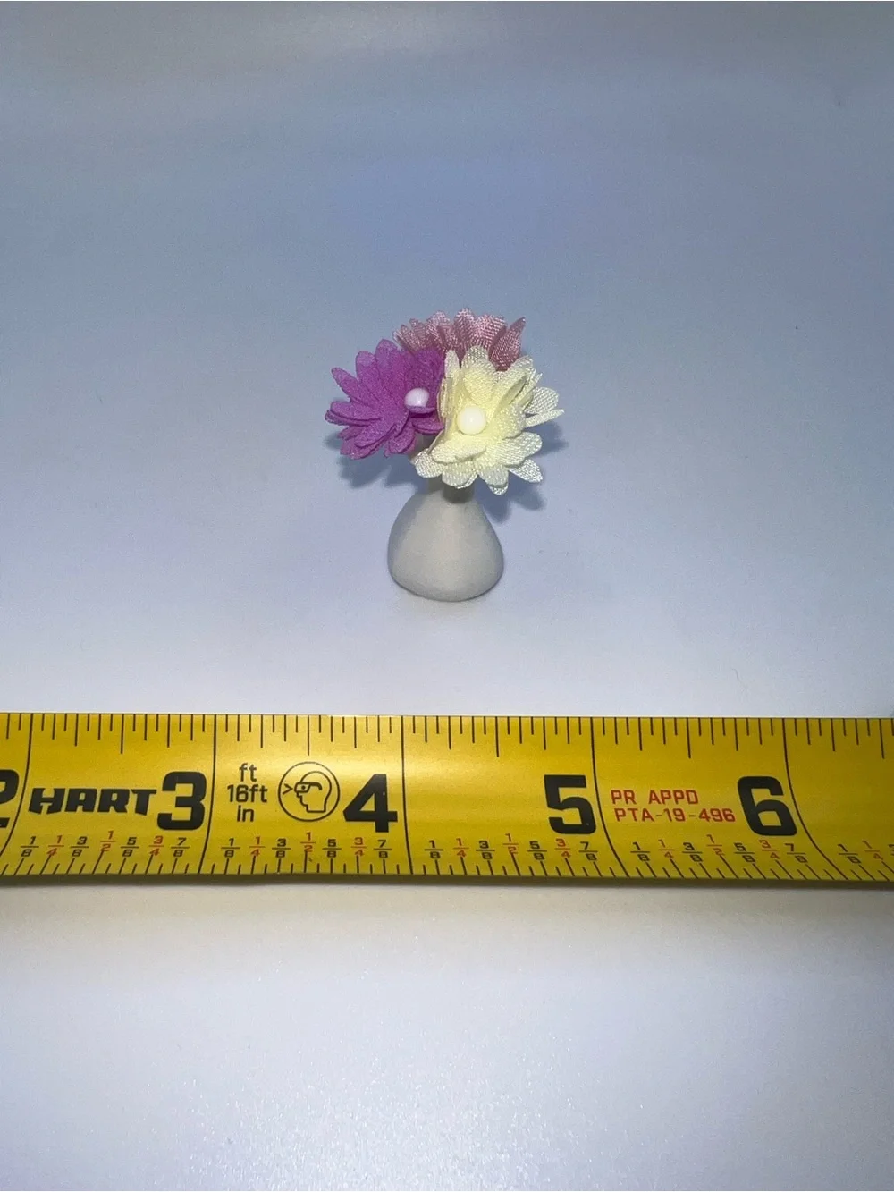 Miniature dollhouse floral decor